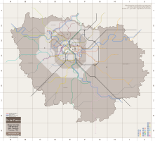 Plan actuel du RER et Transilien